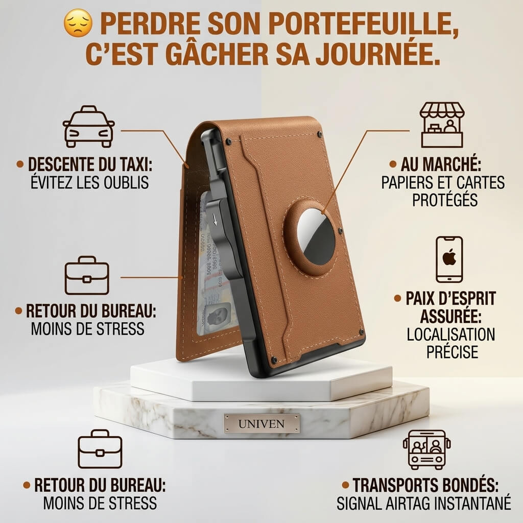 👜 PrestigeWallet — Le Portefeuille Qui Ne Se Perd Jamais