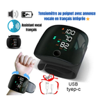 Tensiomètre automatique au poignet sans fil